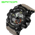 SANDA 759 Sports Men's Watches Top Brand Luxury Military Quartz Watch Men Waterproof Wristwatches relogio masculino 2019